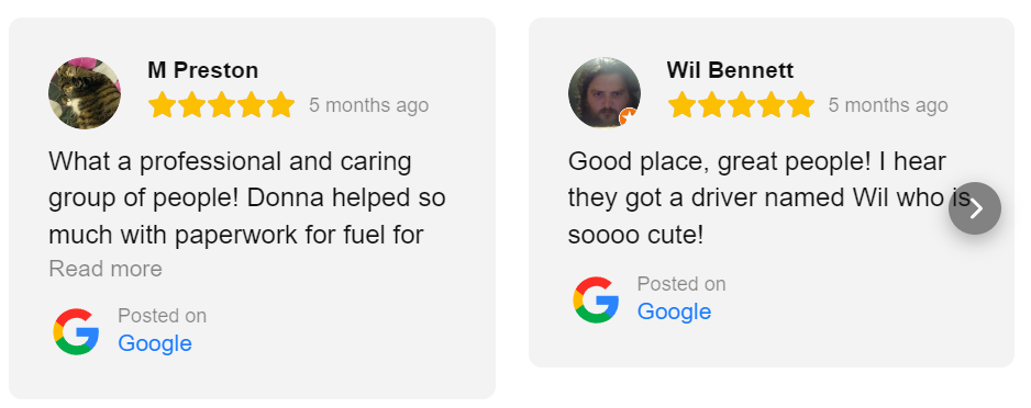 Google reviews for Sterling OIl